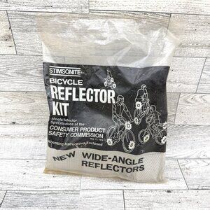 Brand New/Sealed Vintage Stimsonite Bicycle Wide Angle Reflector Kit (4) c.1976